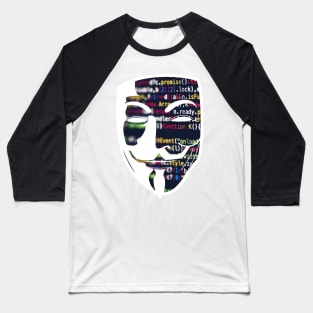 Anonymous Coding Baseball T-Shirt